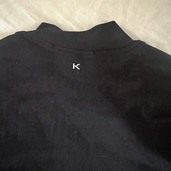 Koral Black Fitted Crop Top - Picture 5 of 5